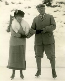 Conan Doyle and wife ice skating